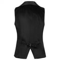 thumbnail image 4 of TFEOQRY Men's Gothic Vest Dress Medieval Court Dress Jacquard Retro Tailcoat Vest Sleeveless Hoodless Jackets Black, 4 of 8