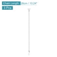 thumbnail image 2 of 3Pcs Toilet Flapper Chain 26cm Toilet Handle Lever Lift Flush Replacement Ball Chain 304 Stainless Steel for Repairing Toilets, 2 of 5