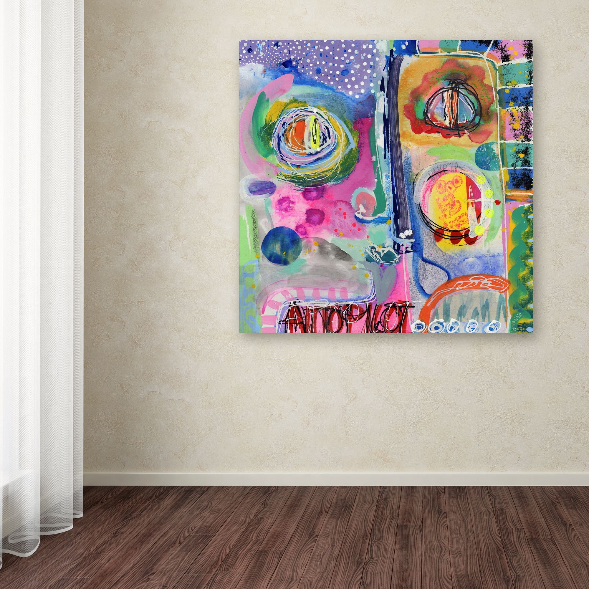 Trademark Fine Art 'Missed Connection' Canvas Art by Wyanne