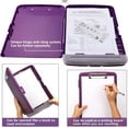 thumbnail image 6 of Clipboard with Storage,A4 Binder Nursing Clipboards with Pen Holder,Heavy Duty Storage Clipboard with Low Profile Clip,Clipboards Folder Side-Opening,Smooth Writing Clip Board Office Supplies, 6 of 7