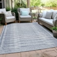 thumbnail image 4 of Dalyn Rugs Machine Washable Indoor/Outdoor Chantille Blue 10' x 14' Rug, 4 of 9