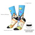 thumbnail image 5 of Saiise Bluey Funny Socks Men Women Adults Novelty Graphic Crew Tube Socks Crazy Design Casual Dress Socks for Sports,Running,Travel, 5 of 7