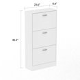 thumbnail image 7 of WIAWG 3 Drawer Tall Shoe Organizer Cabinet for Entryway Painted White, 7 of 7