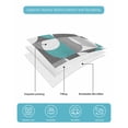 thumbnail image 5 of Quilts Twin Size, Abstract Aqua, Soft Comforter Bedding Set for Bed, Modern Grey White Geometric Lightweight Quilted Bedspread with Pillow Cover(2 Pieces) for All Season, 68x86 Inch, 5 of 6