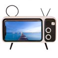thumbnail image 5 of Retro Phone Holder Desktop Televison Design Mobile Phone Mount Stand(Orange), 5 of 5
