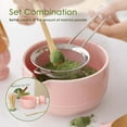 thumbnail image 5 of Eurhowing Matcha Whisk Set 7PCS, Traditional Tea Ceremony Matcha Kit with Ceramic Bowl & Bamboo Whisks, Pink, 5 of 8