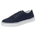 thumbnail image 3 of Oyedens Platform Low Top Fashion Sneakers for Women Girls Casual Flats Canvas Shoes Play Sneakers, 3 of 4