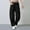 Black, variant on Barrel Women Casual Pants White Work Office Loose Palazzo Cute Pants High Waist Long Wide-Leg Pants