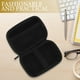 thumbnail image 3 of GOOHOCHY Estuche compacto para dispositivos digitales, ideal para miniimpresora y disco duro. Estuche organizador de tecnología pequeño con carcasa rígida, color negro., 3 of 8