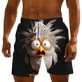 thumbnail image 2 of Pantalones de Cintura Elástica de Uso Casual Y Cómodo con Cintura Elástica Y Cordón para la Natación de Verano de Ocio en la Playa, 2 of 5