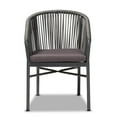 thumbnail image 1 of Bowery Hill Grey Finished Rope and Metal Outdoor Dining Chair, 1 of 9