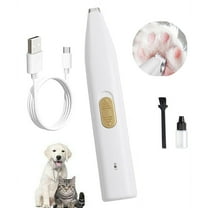 Leyeet Electric Dog Paw Fur Trimmer for Small Cats Dogs, Cordless Ear Hair Clipper Mini Light up Grooming Clippers 2 Speeds Rechargeable Quiet Grooming for Paw Eyes Ears Face Rump