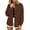 Coffee, variant on Women's Corduroy Button Down Shirt Collared Long Sleeve with Pocket Loose Fit Casual Blouse