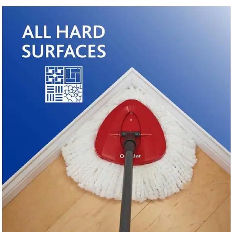 O-Cedar EasyWring Spin Mop with Microfiber Head and Bucket Floor