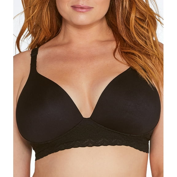 Women's Warner's RO5691A Cloud 9 Wire Free Triangle Bra (Black 38C)