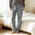 thumbnail image 5 of Maplenight Fleece Pajama Pants for Women Soft Jogger Lounge Pants Elastic Waist Casual Loungewear Sleep Bottoms, 5 of 5