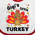 thumbnail image 4 of Inktastic Gigi's Little Turkey Boys or Girls Baby Bib, 4 of 4