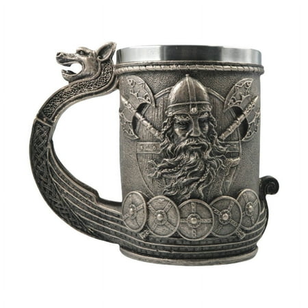 

TRINGKY Medieval Vikings Beer Mug Retro Tankard Coffee Cup Tea Mug Pub Bar Party Gift