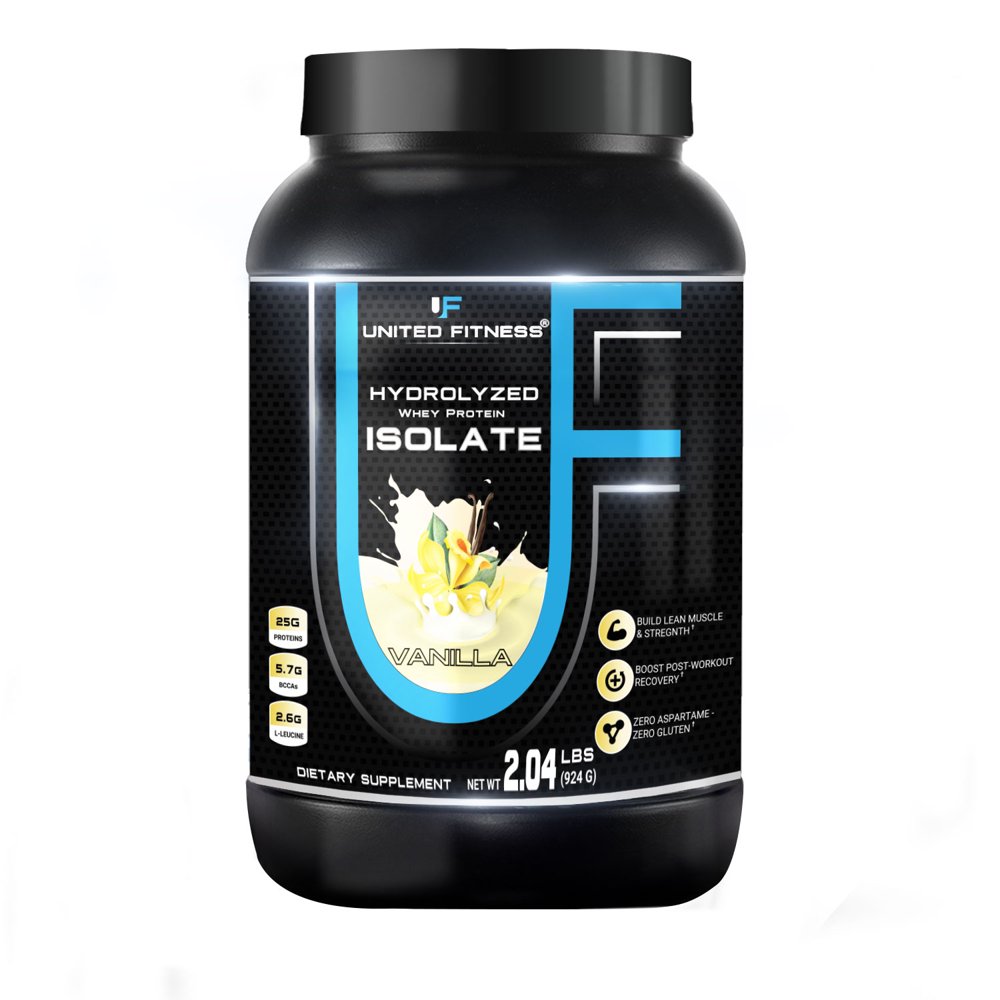 United Fitness Hydrolyzed Whey Protein Isolate,100 GrassFed (2 Pound