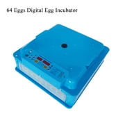 INTBUYING 64 Eggs Digital Egg Incubator Poultry Bird Hatcher with Egg Turning Blue (Pull-Out)