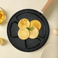thumbnail image 3 of Minkissy Multi Section Black Frying Pan for Eggs and Pancakes Ideal for Kitchen Cooking, 3 of 5