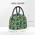 thumbnail image 2 of Yiaed Skull and Palm Leaves Print Lunch Bag Adult Insulated Lunch Box, Leakproof Cooler Food Lunch Containers Reusable High Capacity Lunch Tote Bags-One Size, 2 of 6