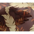 thumbnail image 5 of oneOone Viscose Chiffon Chocolate Brown Fabric Abstracts Sewing Craft Projects Fabric Prints By Yard 42 Inch Wide, 5 of 5