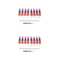 thumbnail image 2 of sweethay 8 Uds paleta de ala doble perfil aerodinámico de menor ruido pequeño perfil aerodinámico reemplazo de rendimiento para Padel Tricolor 2piezas, 2 of 6