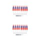 thumbnail image 3 of Tholdsy 8 Uds paleta de ala doble perfil aerodinámico de menor ruido pequeño perfil aerodinámico reemplazo de rendimiento para Padel Tricolor 2piezas, 3 of 6