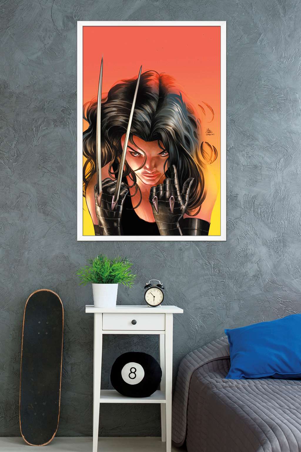 Marvel Comics - X-23 - Claws Wall Poster, 22.375" x 34", Framed