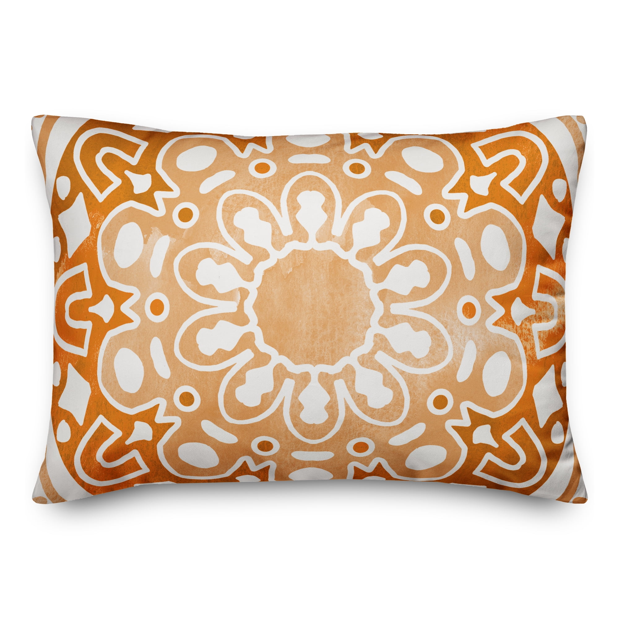 Creative Products Funky Mandala Orange Terracotta 14x20 Indoor / Outdoor Pillow