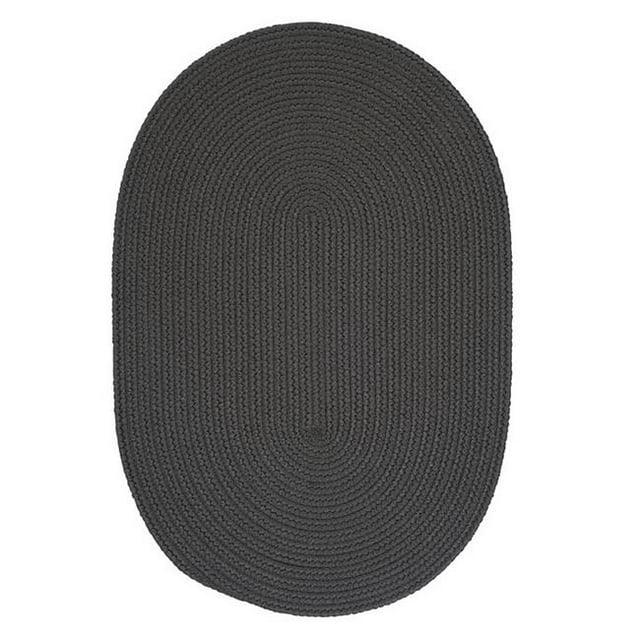 Colonial Mills Rug BR41R084X108 Boca Raton - Gray 7 ft. x 9 ft. Braided Rug