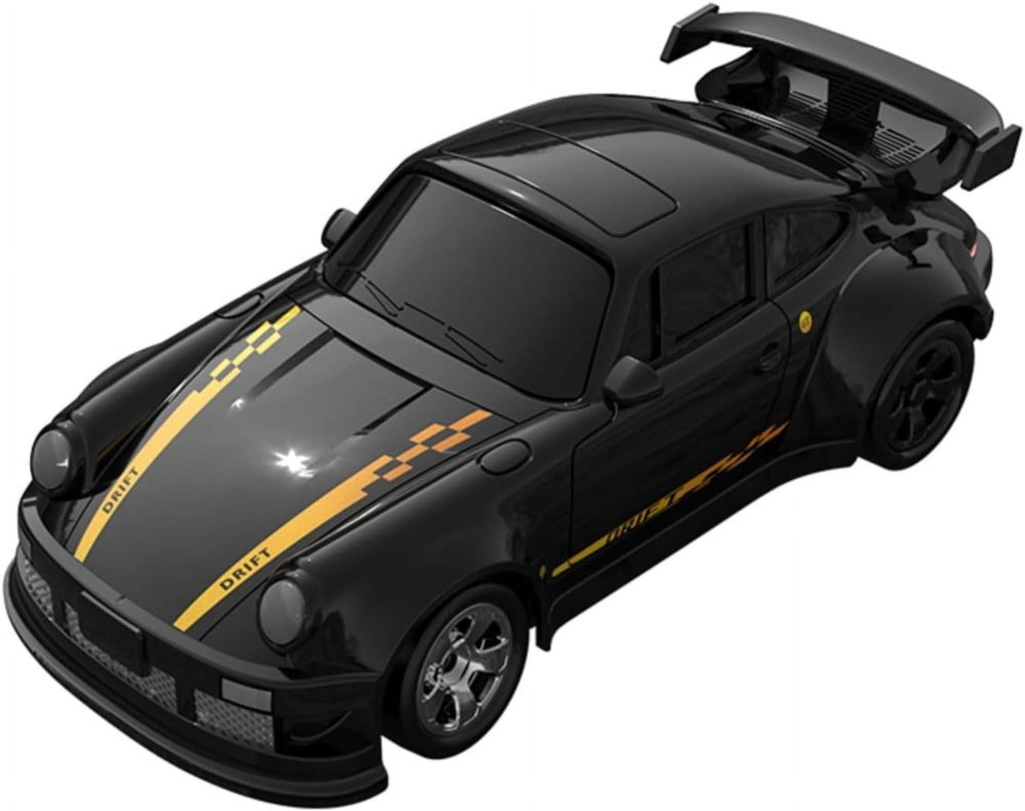 Drift RC Car Remote Control Racing Car Black 1/64 Scale