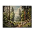 thumbnail image 3 of Designart "Majesty Redwood Forest Tree II" Tree Redwood Print on Natural Pine Wood, 3 of 5