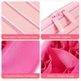 thumbnail image 5 of Travel Makeup Bag, Fold Down Cosmetic Case with Brush Organizer, Large Capacity Water-Resistant PU Leather Toiletry Bag for Women, Portable Makeup Organizer for Travel, 5 of 6