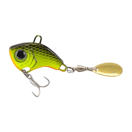 5Pcs Metal Spoon Spinner Lure Long Cast Metal Rotating Fishing Lure Hard Metal Spinner Baits with Hook Enduring