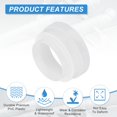 thumbnail image 3 of Uxcell 5" to 6" Duct Reducer Increaser Adapter, Plastic Ducting Connector White, 3 of 6