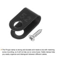 thumbnail image 4 of Unique Bargains U-Type Cable Clip Wire Clamp, 5.2mm 0.2 Inch Nylon Clips Black 200Pcs, 4 of 5