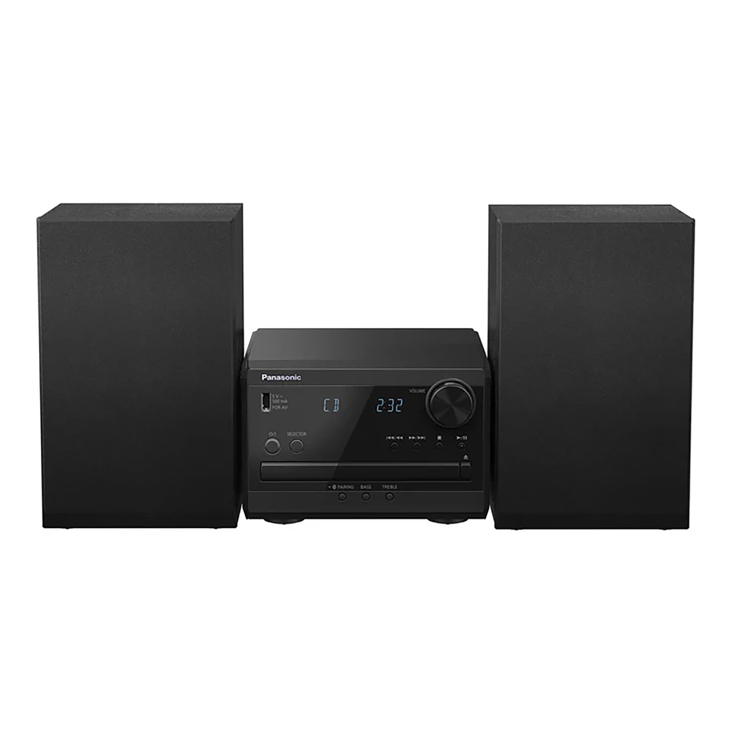 Panasonic Bluetooth Compact Home Stereo System with Full-Range Speakers, Amp, CD Player, Radio & Remote, SC-PM270PP-K