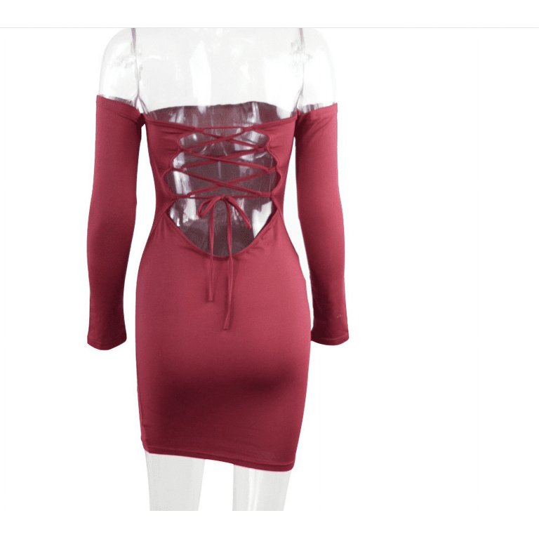 Women Halter Backless Bralette Crop Top Bodycon Mini Skirt Bandage Mini  Dress - Walmart.com