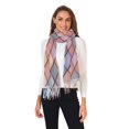thumbnail image 2 of FORMRS Womens Scarf Winter Soft Long Big Warm Shawls Wrap Tassel Scarves, Pink Shimmering Pattern, 2 of 9