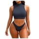 thumbnail image 3 of TaTaai Off-Shoulder Bikini Set, Strap Design, Removable Pads, High Cut Slim Fit, Elastic Build, Perfect for Pool Beach Daily Leisure Activities Gift, 3 of 7