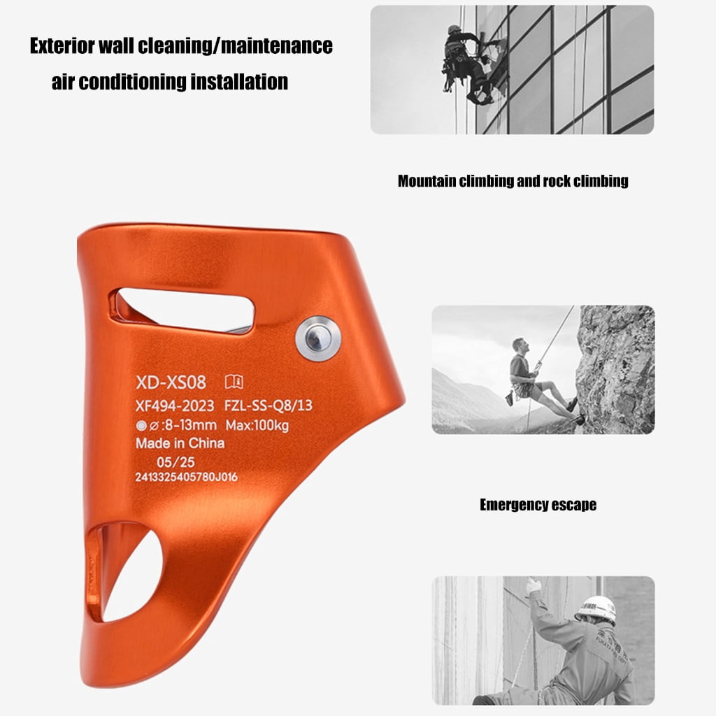 BQBQERT Abdominal Risers Rope Clamp Rock Climbing Chest Ascender Climb Gear Arborist Climbing Rappelling Equipment