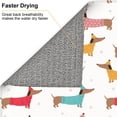 thumbnail image 4 of Dish Drying Mat, Cplorful Dachshund Dog Puppy Highly Absorbent Drying Matt Kitchen Counter, Dish Mat Drying Pad Dishes Drainer Mats for Kitchen Counter or Sink, 16 x 18 inch, 4 of 6
