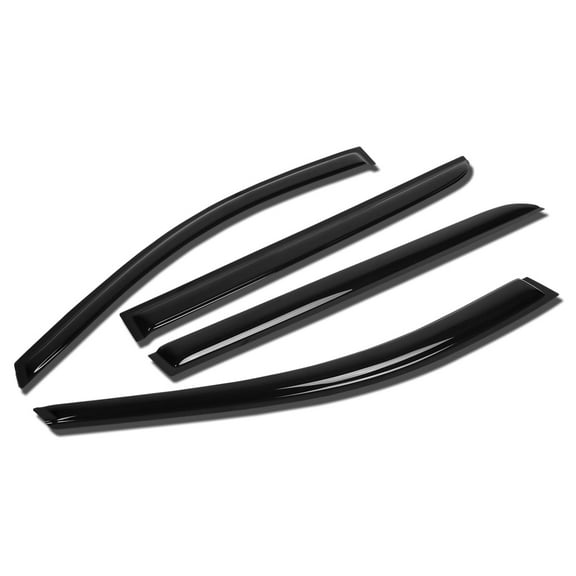 DNA Motoring For 08-14 Dodge Avenger Smoked Tint Side Window Visor Shade Vent Rain Wind Deflector Guard
