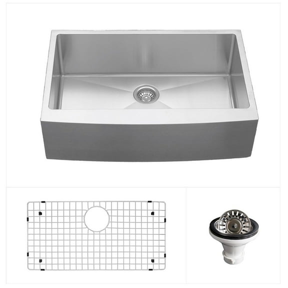 Karran Usa El-82-Pk1 Elite 30" Farmhouse Single Basin Stainless Steel Kitchen Sink -