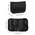thumbnail image 4 of 2 bolsas de almacenamiento para oxímetro, estuche portátil para medidor de glucosa en sangre, funda de tela Oxford para dispositivos médicos (negro), 4 of 7