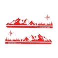 thumbnail image 2 of Pegatina universal para coche, decoración para autocaravana, motocicleta, vehículo recreativo Rojo 2 piezas, 2 of 7