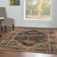 thumbnail image 2 of Linon Home Decor Serape Area Rug Collection, Brown and Multicolor, 2' x 3', 2 of 5