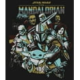 thumbnail image 2 of Girl's Star Wars: The Mandalorian Protect The Child Graphic Tee Black X Small, 2 of 4